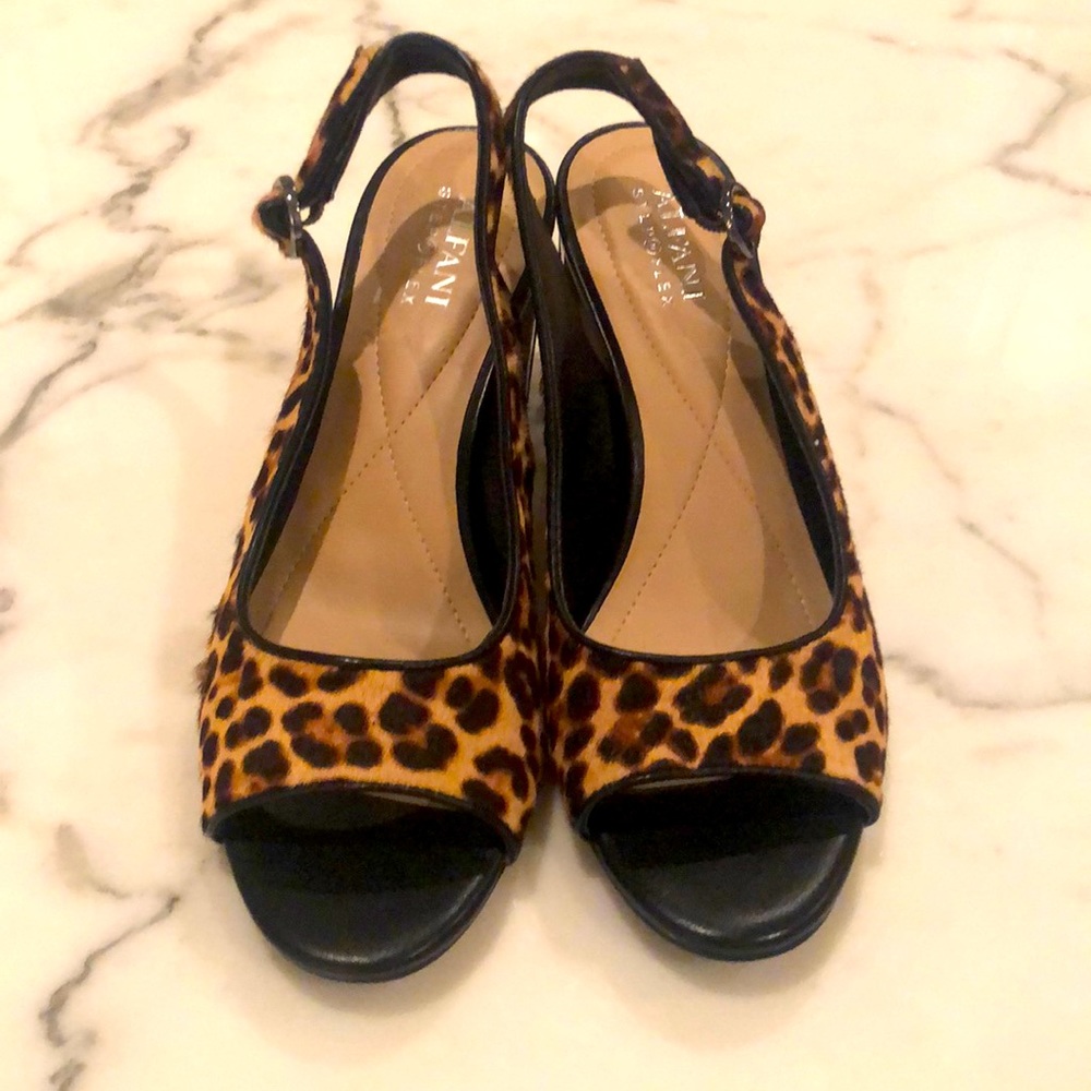 Alfani Stepflex leopard print heels